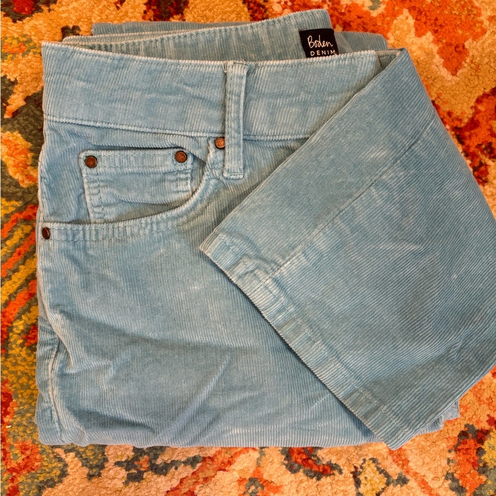 Boden aqua cord pant